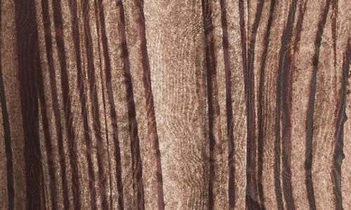 Lafayette 148 Petite Wood Grain Print Silk Jacquard Button Blouse In Wood Multi