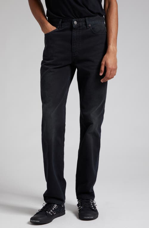 Balenciaga Slim Fit Jeans in Sunbleached Black at Nordstrom, Size 32