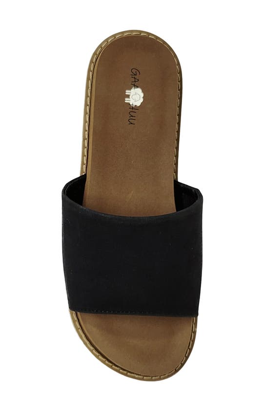 Gaahuu Slide Sandal In Black