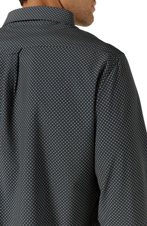 Shop 7 Diamonds Axton Performance Button-up Shirt In Black