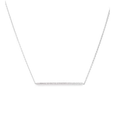 Roberto Coin Tiny Treasures Diamond Bar Necklace