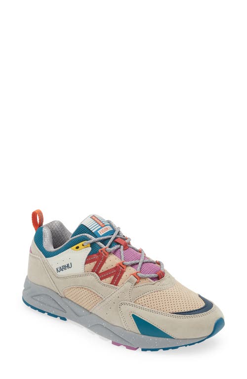 Gender Inclusive Fusion 2.0 Sneaker in Silver Lining /Mineral Red