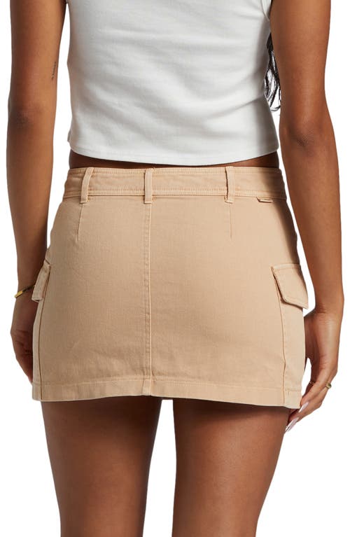 Shop Billabong Hilary Cargo Miniskirt In Khaki