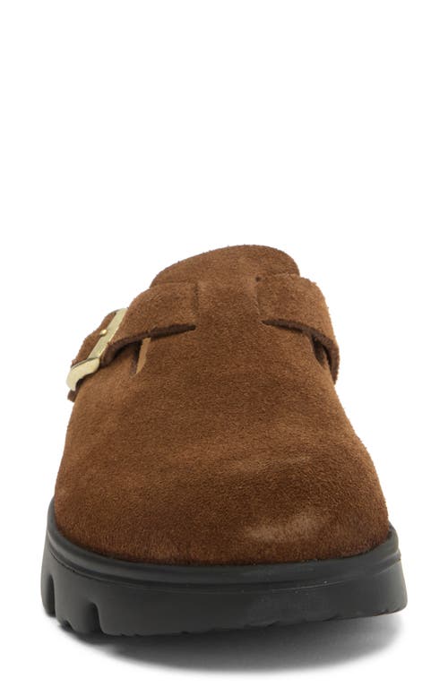 Shop Birkenstock Papillio By  Boston Chunky Platform Clog In Dark Tea