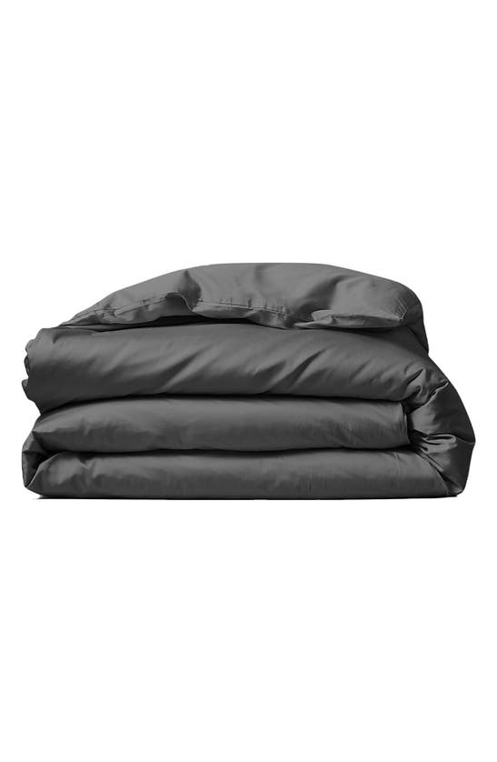 Shop Eucalypso Heavenly Tencel® Lyocell Duvet Cover In Dark Gray