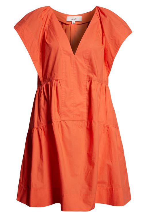 A.L.C. Haley Cotton Sundress in Spiced Coral