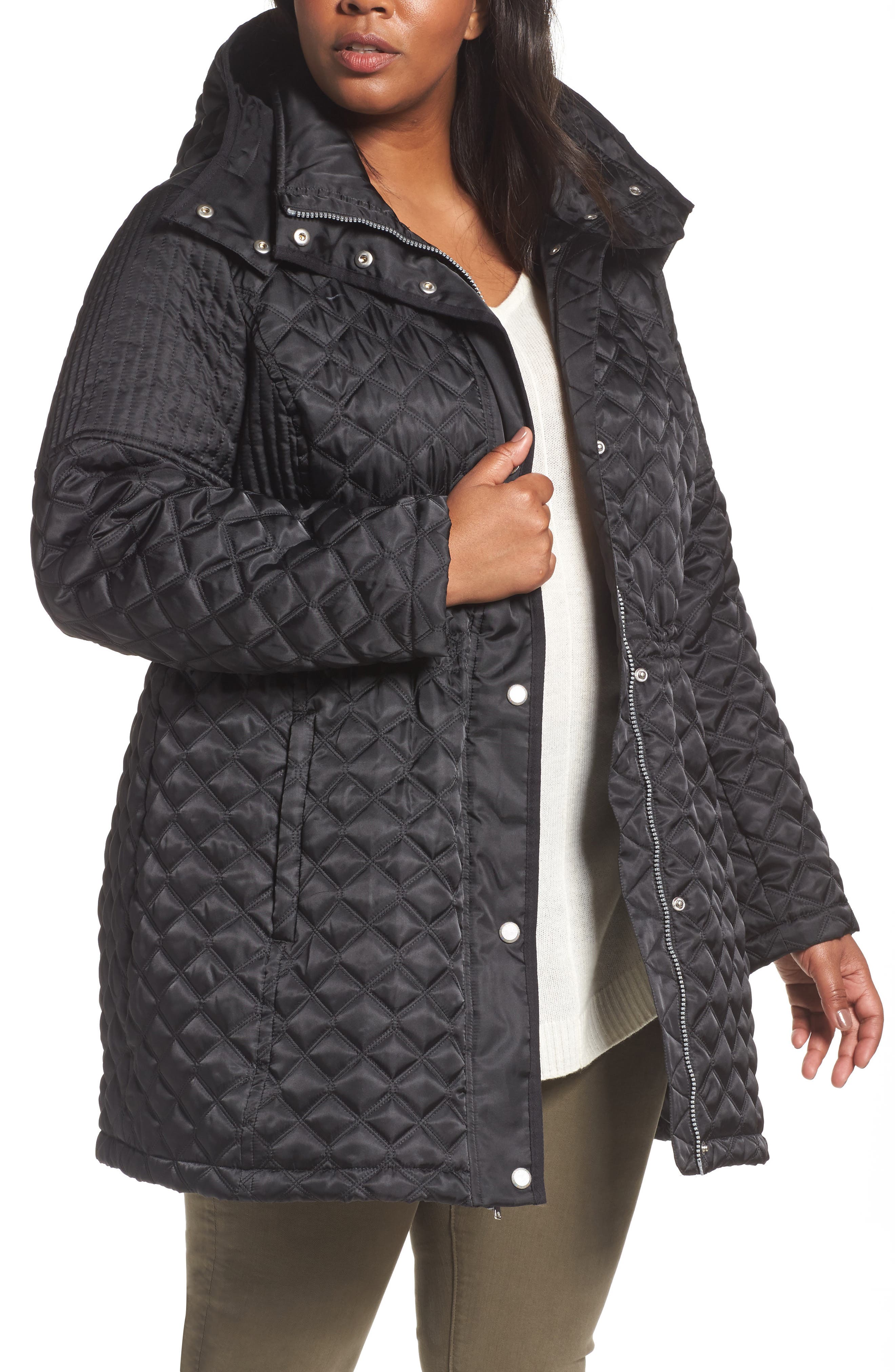 Andrew Marc Quilted Down Jacket (Plus Size) Nordstrom