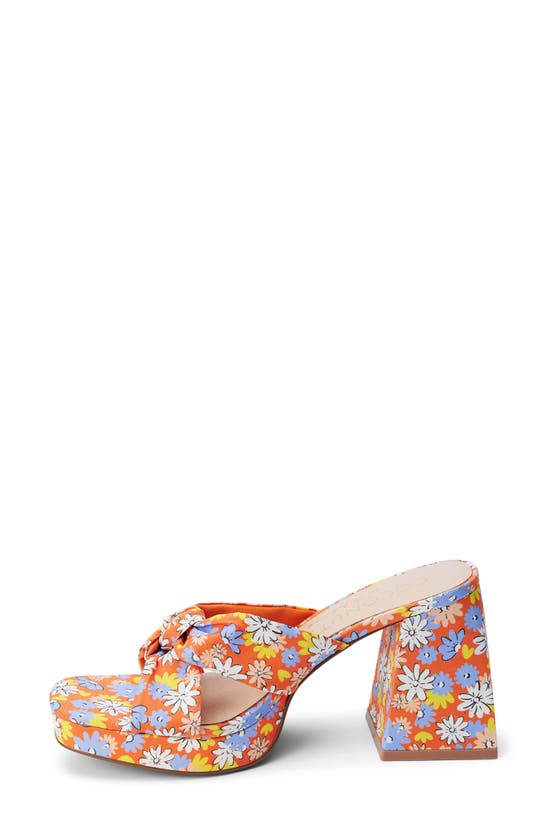 Shop Coconuts By Matisse Esme Knot Slide Sandal In Red Floral