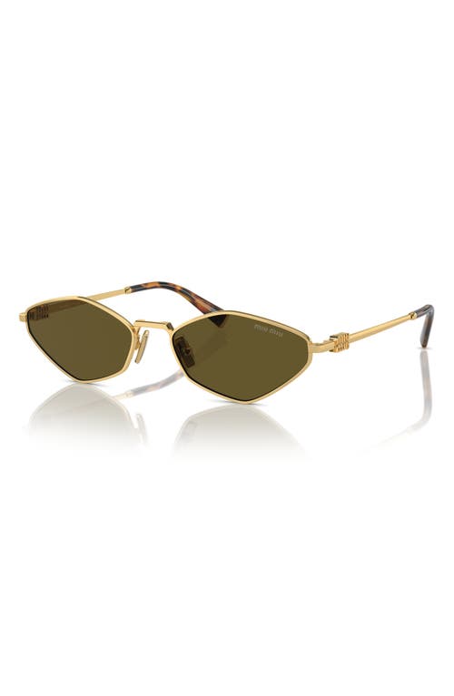 Miu Miu Women's Miu Mu 56zs 5ak09z Sunglasses In Gold