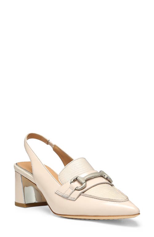 Donald Pliner Saige Slingback Pointed Toe Pump in Putty
