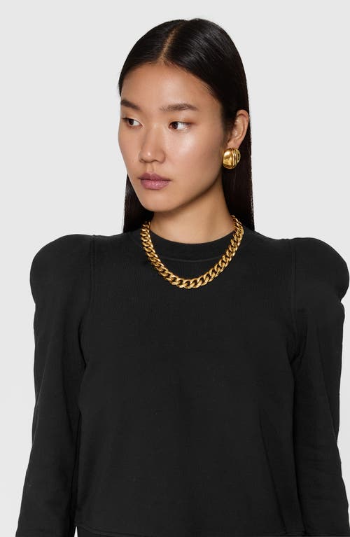 Rebecca Minkoff Jade Sculpted Sweatshirt In True Black