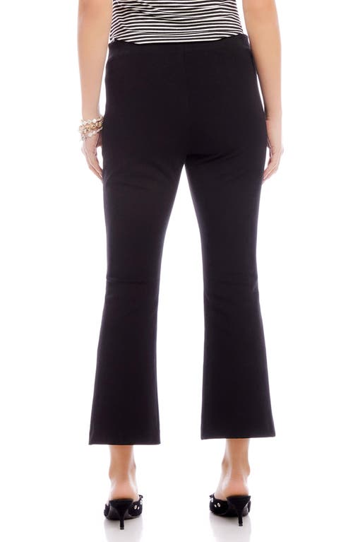 Shop Fifteen Twenty Sigourney Pintuck Crop Stretch Twill Pants In Black