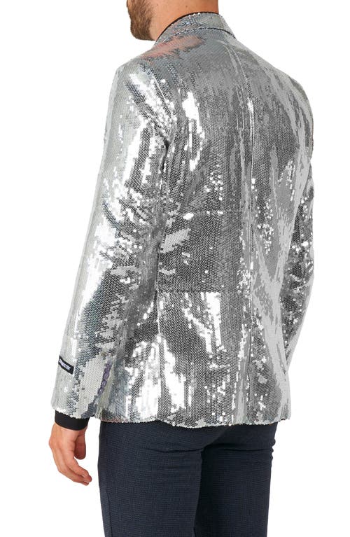 Shop Opposuits Sequin Sport Coat In Silver