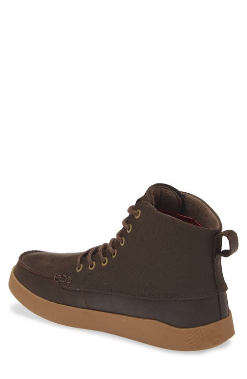 Shop Olukai Mōlina Water Repellent Boot In Dark Wood/dark Wood