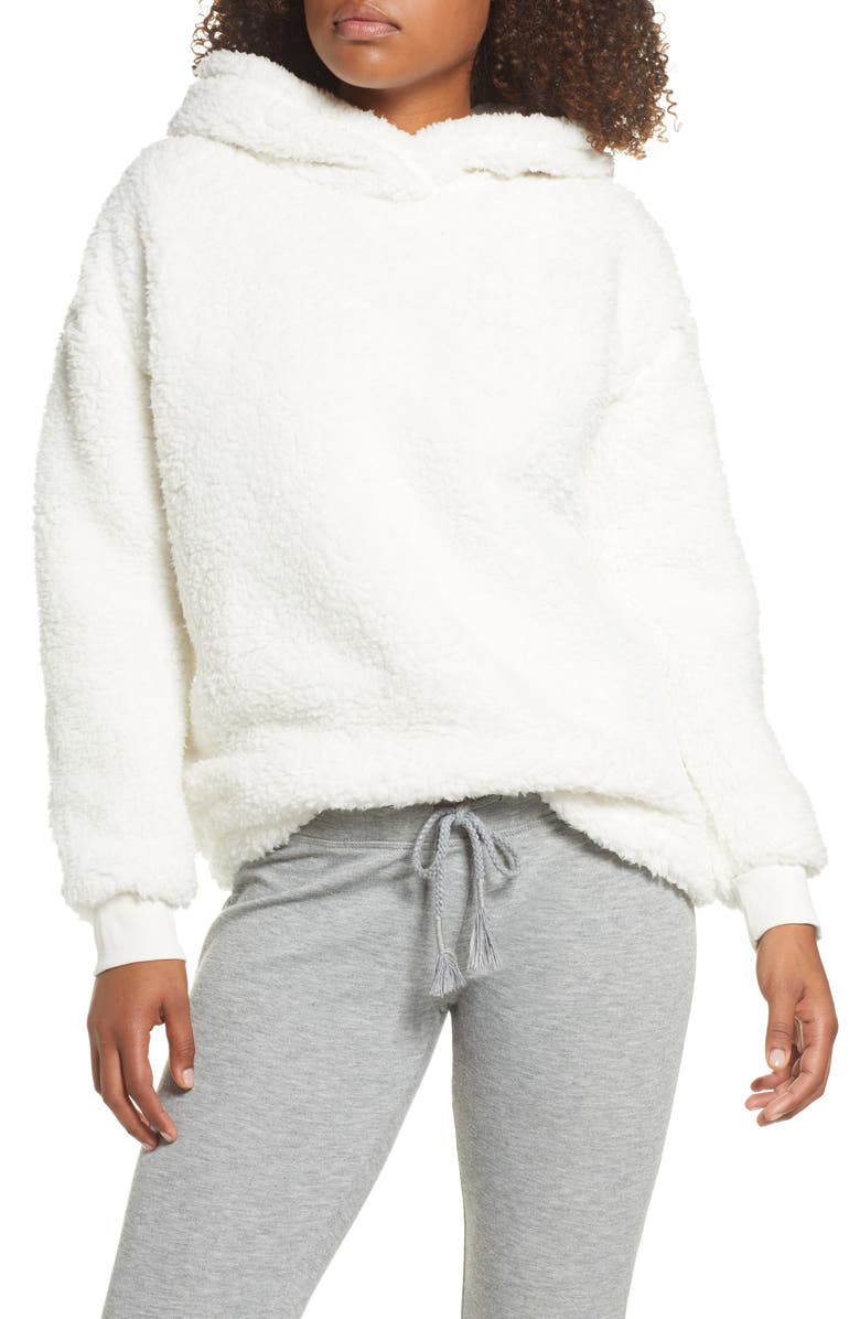 BP. On a Cloud Fleece Hoodie, Main, color, IVORY EGRET