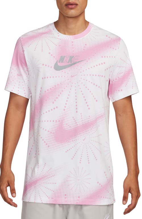 Nike Halftone Swoosh T-Shirt White at Nordstrom,