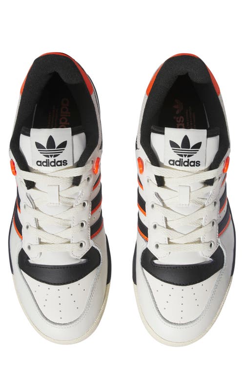 Shop Adidas Originals Adidas Rivalry Low 86 Sneaker In Cloud White/black/orange