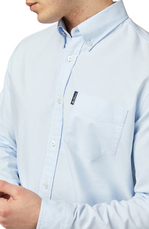 Ben Sherman Signature Organic Cotton Oxford Button-down Shirt In Sky