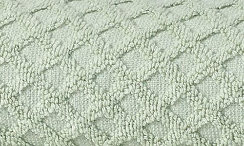Woven & Weft Diamond Texture Towel 6-piece Set In Pale Green