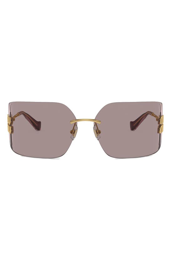 MIU MIU MIU MIU 80MM OVERSIZE IRREGULAR SUNGLASSES