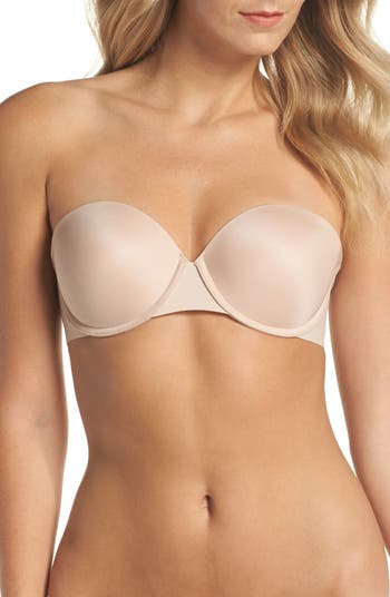 Spanx Up For Anything Lightly Lined Strapless Bra In Very Black