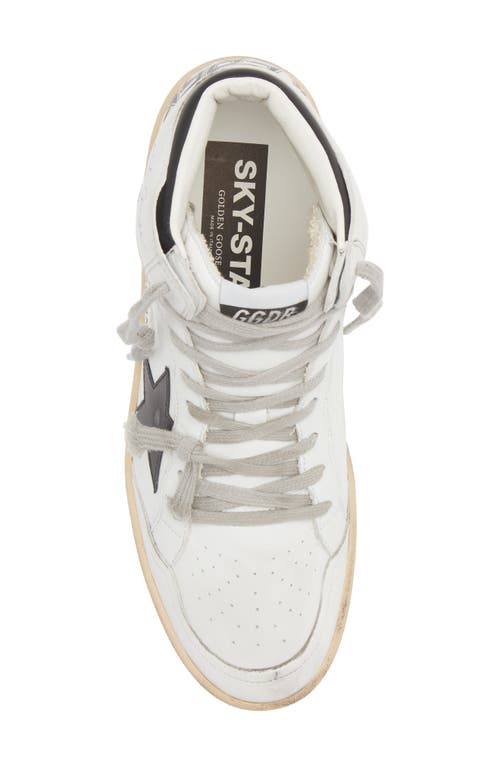 Golden Goose Sky Star Nappa Upper And Spur Nylon Tongue Suede Star In White/black