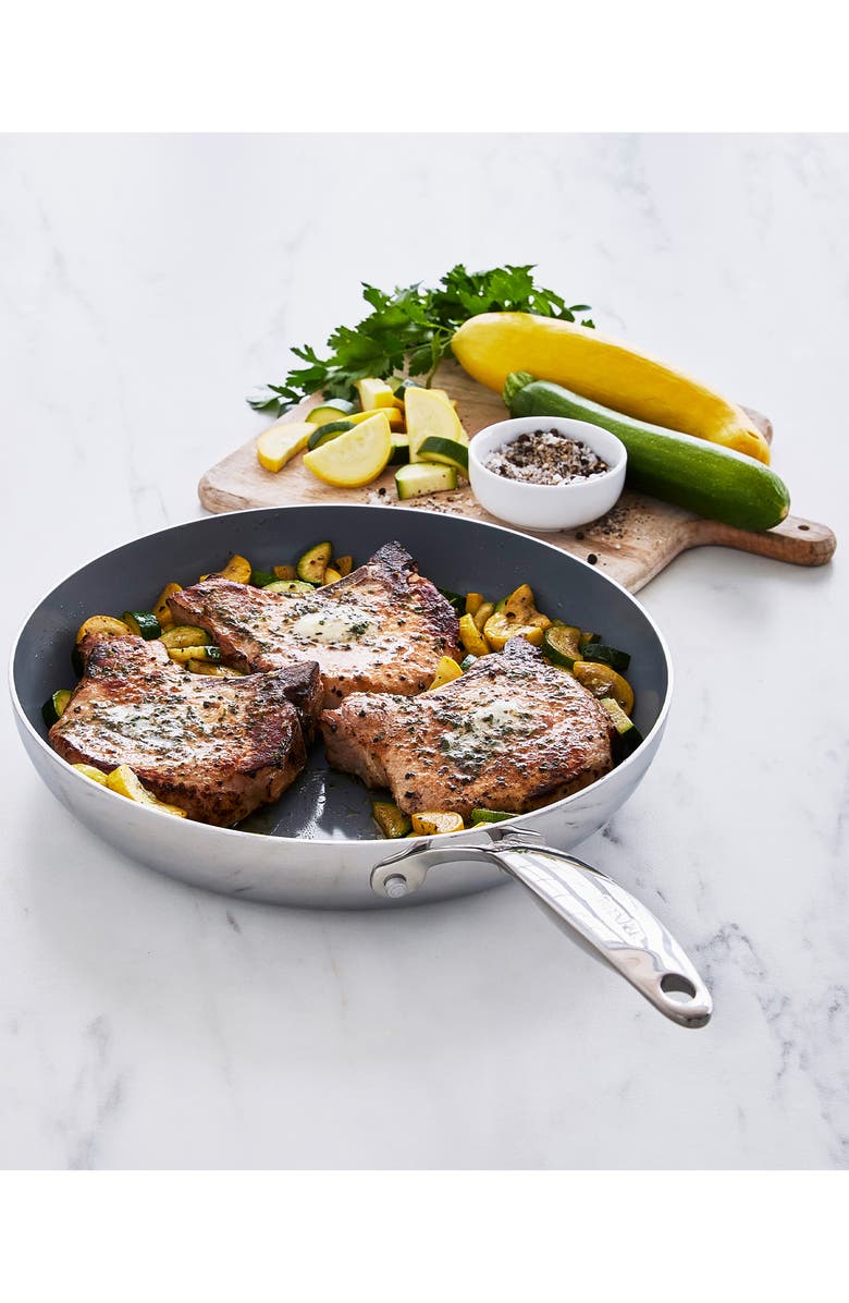 GreenPan Valencia Stainless Steel Nonstick Fry Pan, Alternate, color,