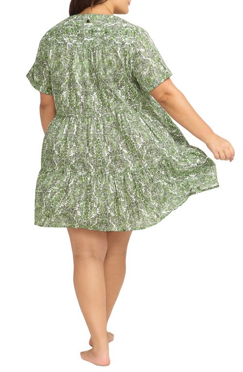 Shop Artesands Mudlahara Gershwin Cover-up Dress In Olive