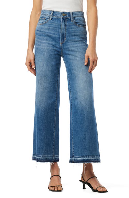 The Mia Release Hem High Waist Wide Leg Jeans in Well Done