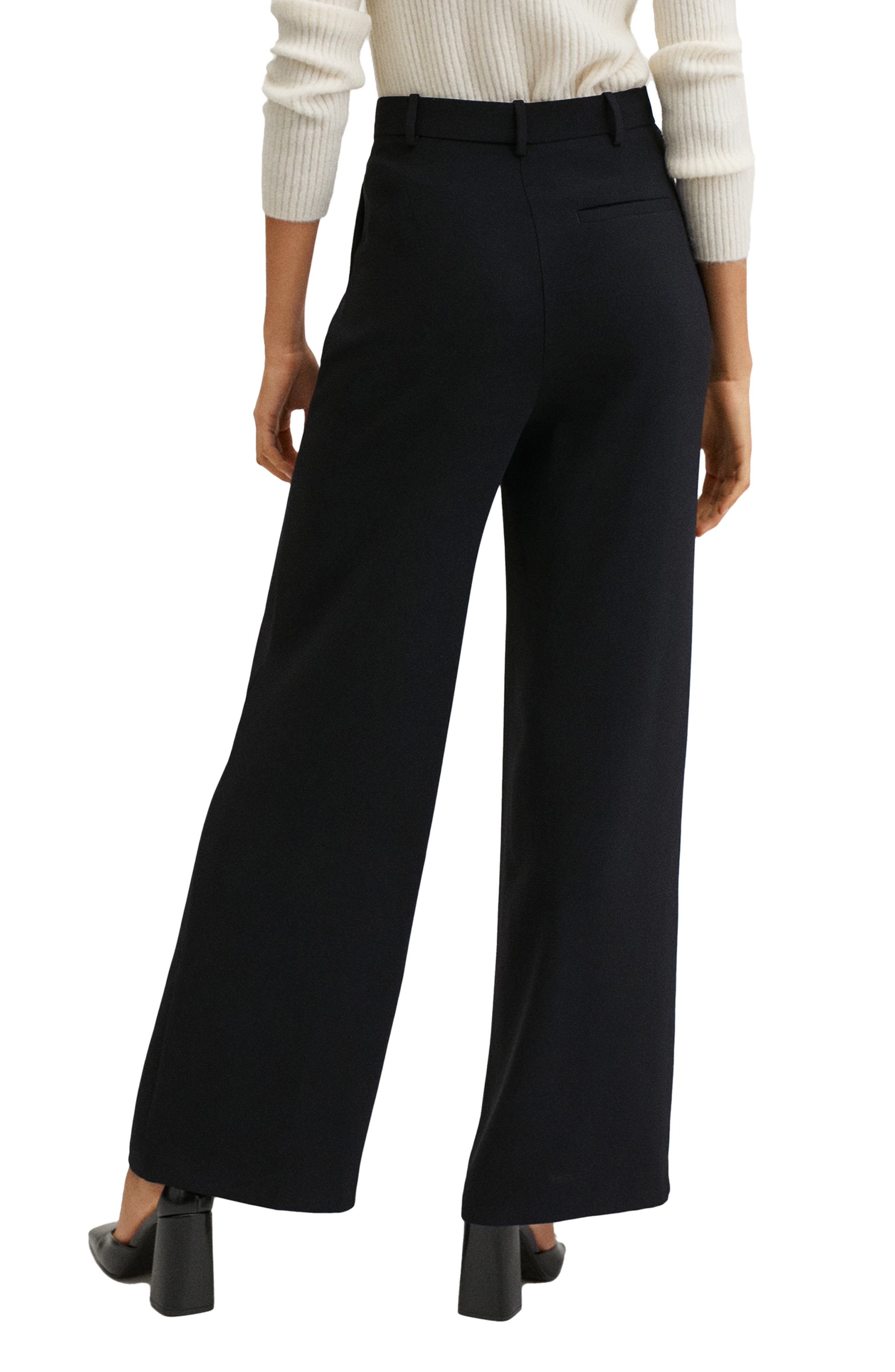 mango high waisted trousers