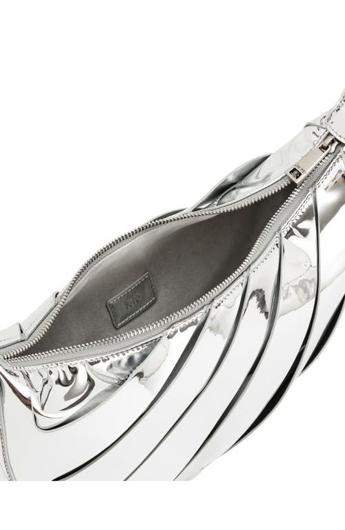Jw Pei Jana Hollow Out Faux Leather Shoulder Bag In Silver