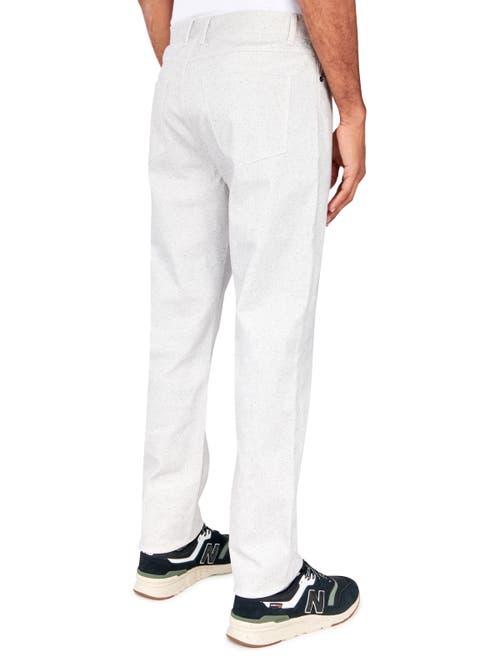Brooklyn Brigade Speckled Print Cotton Stretch 5-pocket Pants In Khaki