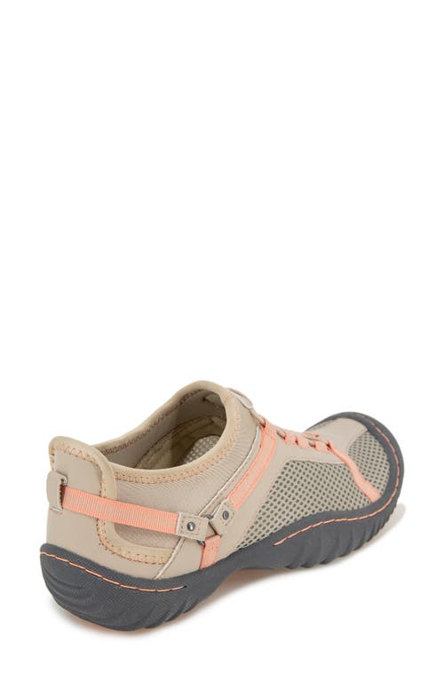 Shop Jbu By Jambu Tahoe Water Ready Sneaker In Light Tan/coral