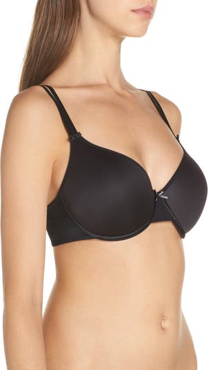 Chantelle Women's Absolute Invisible Smooth Flex T-Shirt Bra, Black, 36F  (36DDD) at  Women's Clothing store