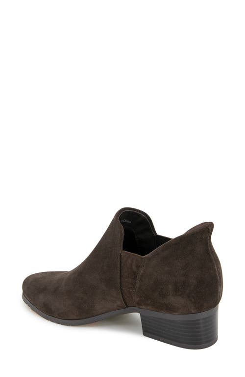 Reaction Kenneth Cole Serafina Ez-on Ankle Bootie In Chocolate Suede