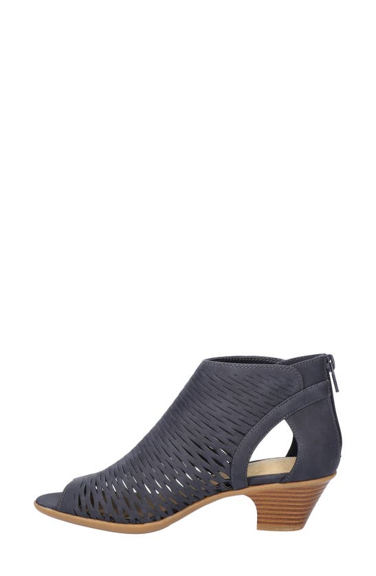 Shop Easy Street Sunrise Cutout Bootie Sandal In Navy