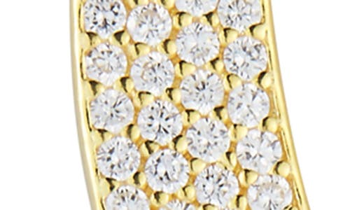 Chloe & Madison Chloe And Madison Pavé Cz Moon & Star Drop Pendant Necklace In Gold