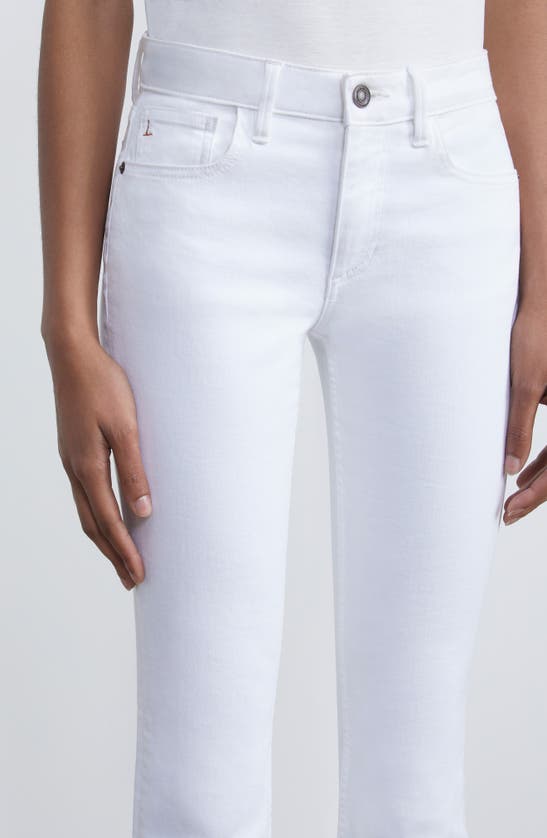 Shop Lafayette 148 Manhattan Acclaimed Stretch Slim Flare Pants In White