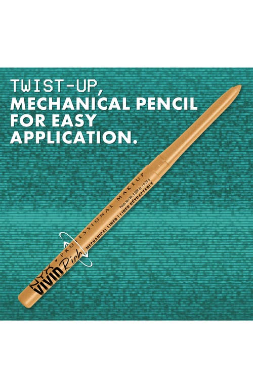 Nyx Professional Makeup Vivid Rich Retractable Eyeliner Pencil In Truffle Diamond