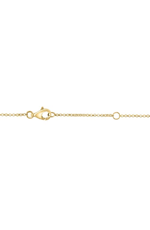 Effy Onyx & Diamond Heart Necklace In Black