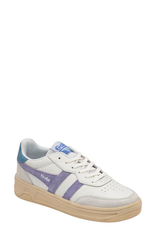 Topspin Sneaker in White/Lavender/Iceberg