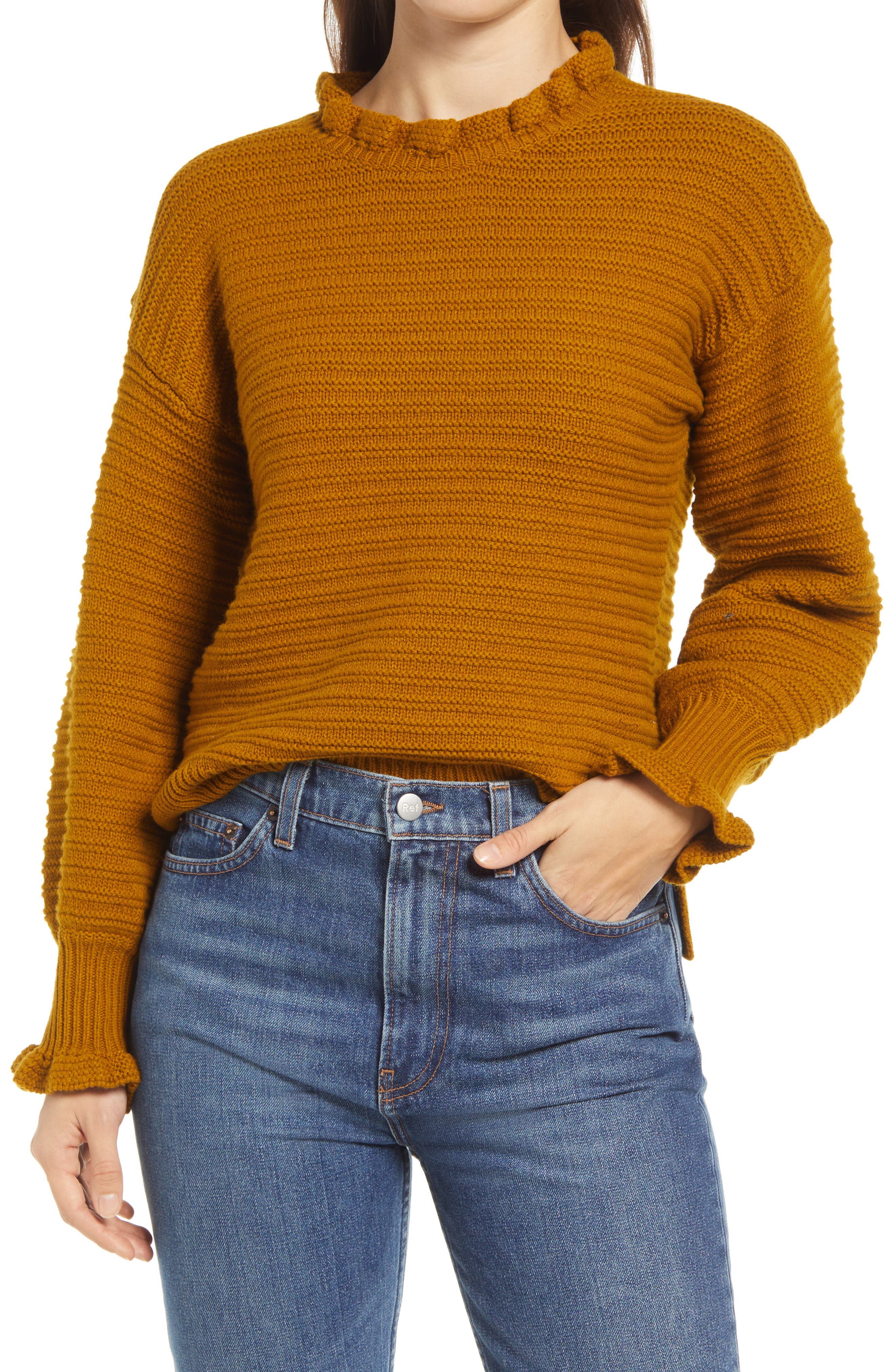 mustard colour sweater