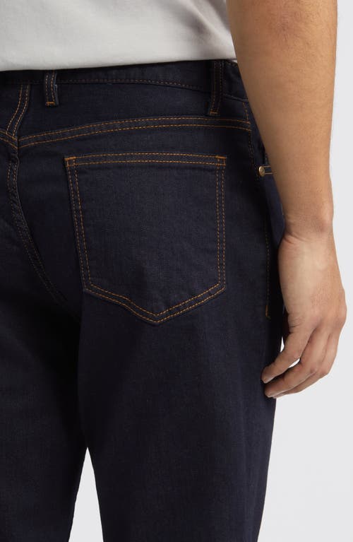 Shop Johnston & Murphy Straight Leg Jeans In Dark Wash