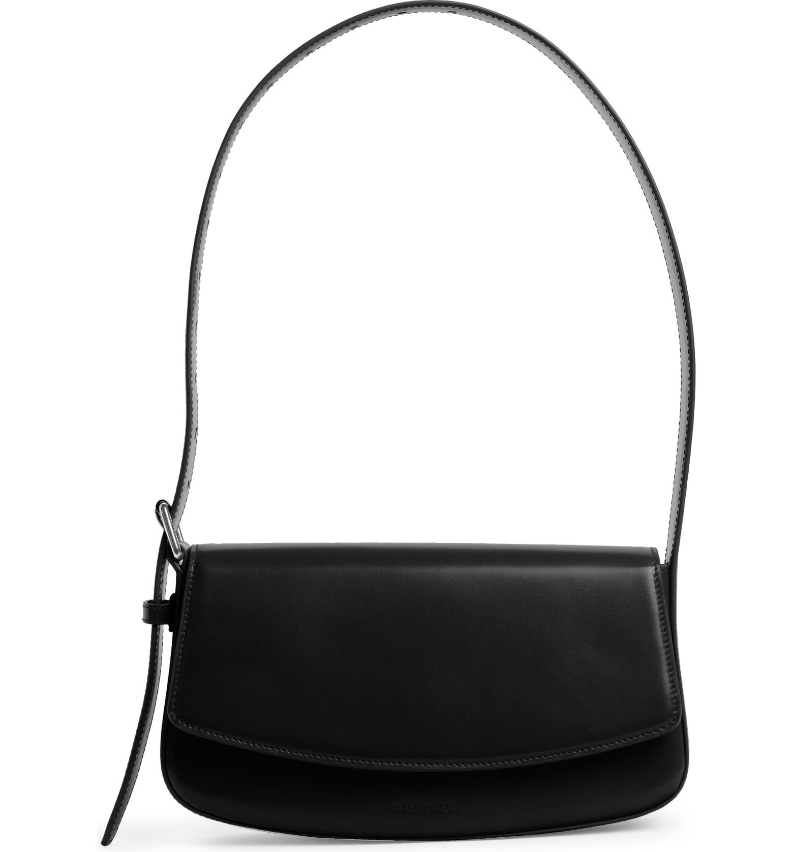 Balenciaga Belted Leather Baguette Shoulder Bag | Nordstrom