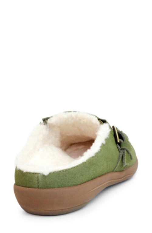 Shop Revitalign Siesta Faux Fur Lined Clog In Olive