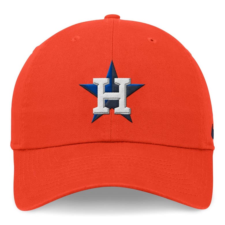 Shop Nike Orange Houston Astros Evergreen Club Adjustable Hat