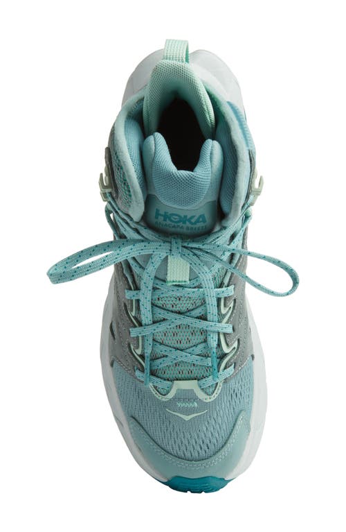 Hoka Anacapa Breeze Aero Mid Breathable Trail Running Shoe In Trellis/mint Green