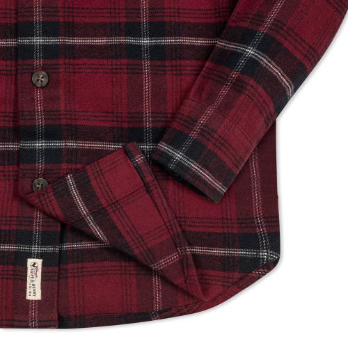 Hope & Henry Boys' Organic Flannel Shirt, Kids In Oxblood City Plaid