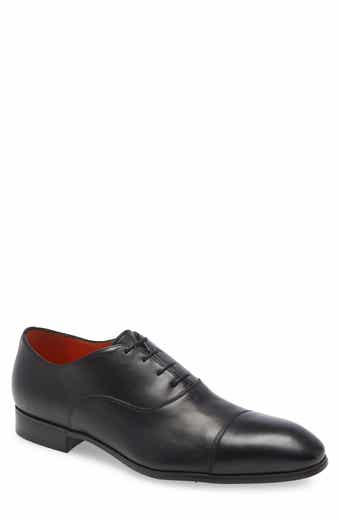 CHRISTIAN LOUBOUTIN: Oxford shoes Greggio in leather - Black  Christian  Louboutin brogue shoes 1150376 online at