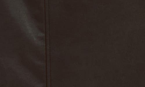 Bardot Faux Leather Trench Coat In Black